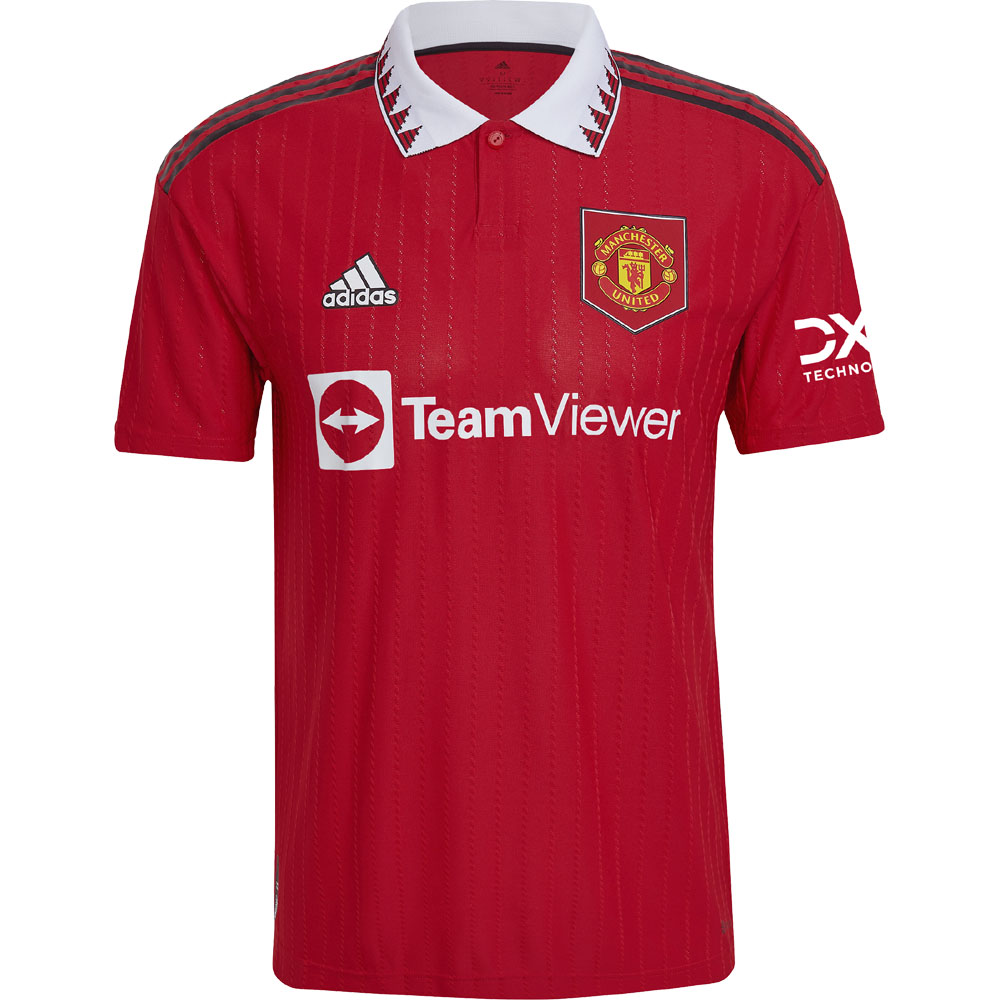 Manchester United Home Soccer Jersey 2017/18 Red Gold BS1214 Adidas Size XL