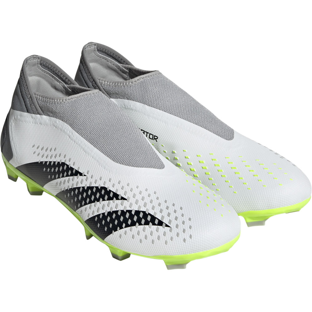 adidas Predator Accuracy.3 LL FG - white/black/lucid lemon | Soccer Center