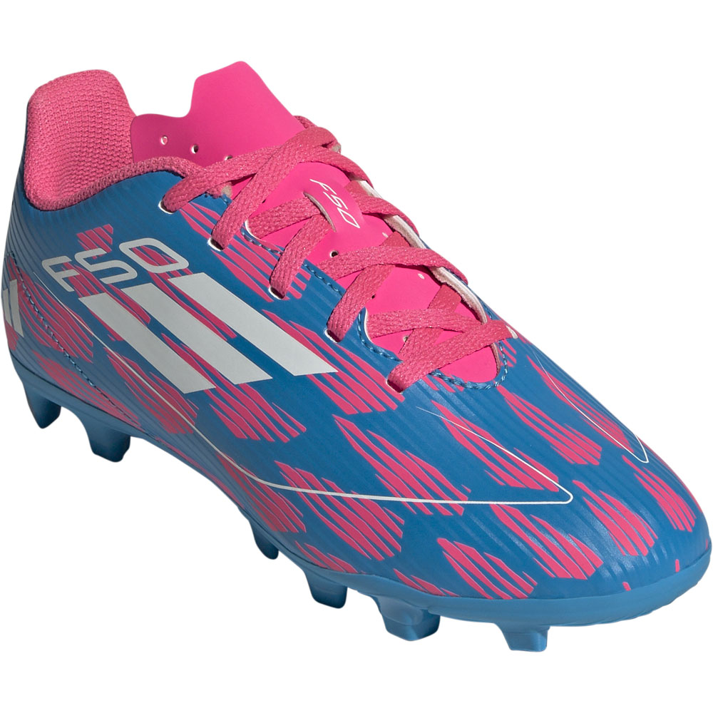 adidas F50 Club FxG Jr solar blue solar pink Soccer Center