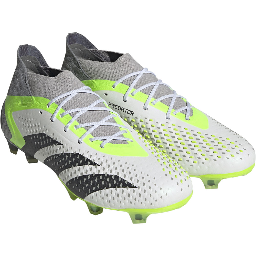 adidas Predator Accuracy.1 FG - white/black/lucid lemon | Soccer 