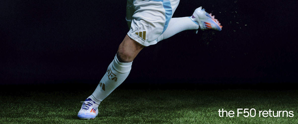 The return of the F50 line of footwear from adidas, available now at Soccer Center